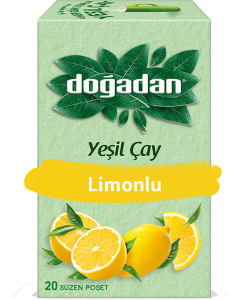 Doğadan Yeşil Çay Limonlu Bitki Çayı (20 adet)
