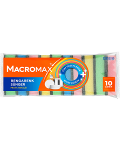 Macromax Renkli Sünger (10 Adet)