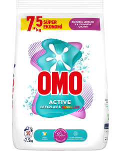 Omo Active Beyazlar Toz Deterjan (7,5 kg)