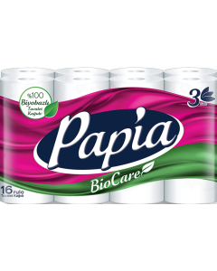 Papia Biocare Tuvalet Kağıdı (16 Rulo)